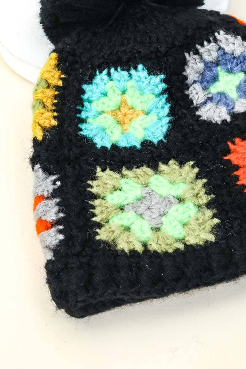 Crochet Beanie Black