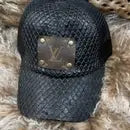 Black Glitter Ballcap Luxury Vintage Bag Embellished