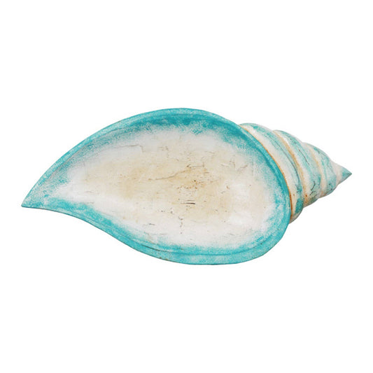 Wood Conch Shell Bowl