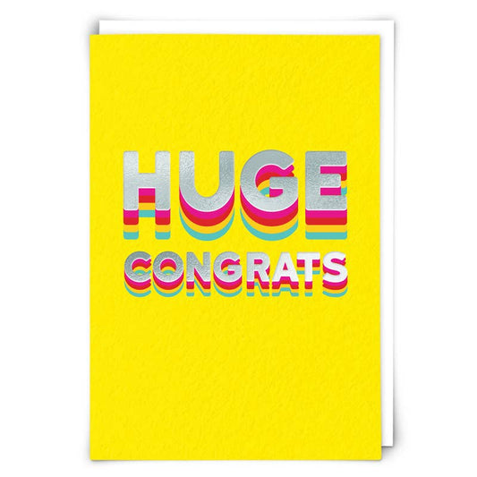 Huge Congrats Greeting Card