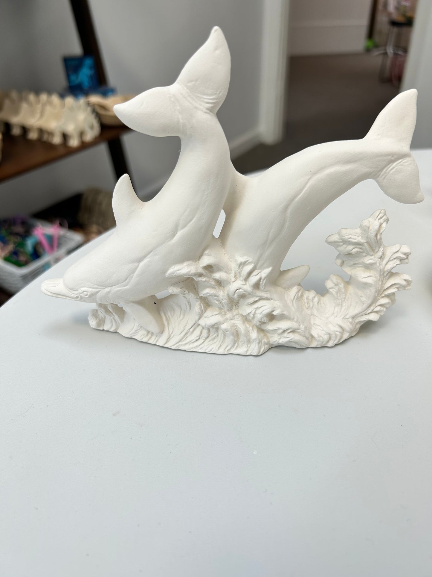 Dolphin Large Unfinished Ceramic