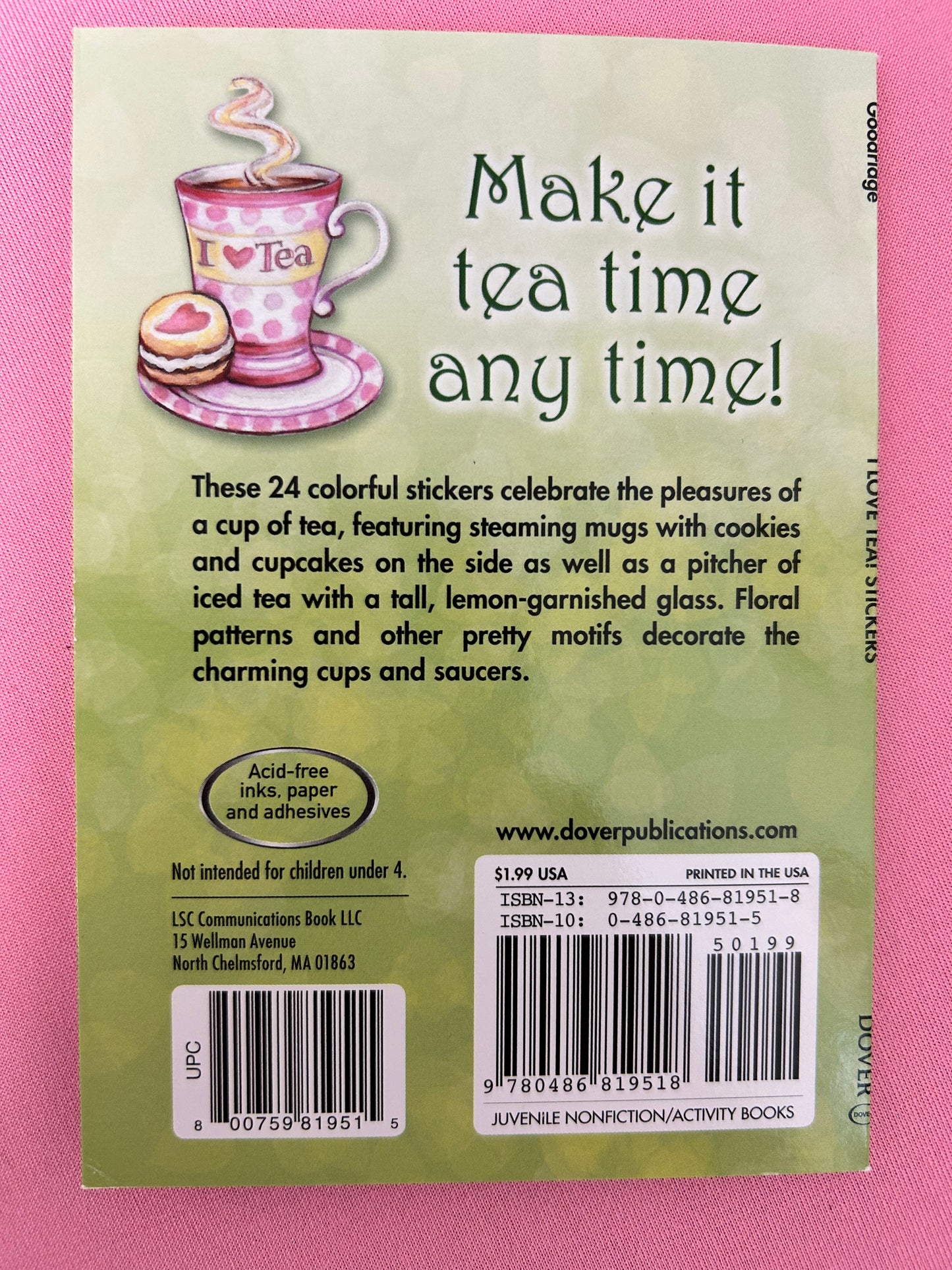I love Tea Stickers Book