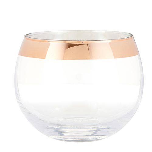Rose Gold Iridescent - Roly Poly Cocktail Glass