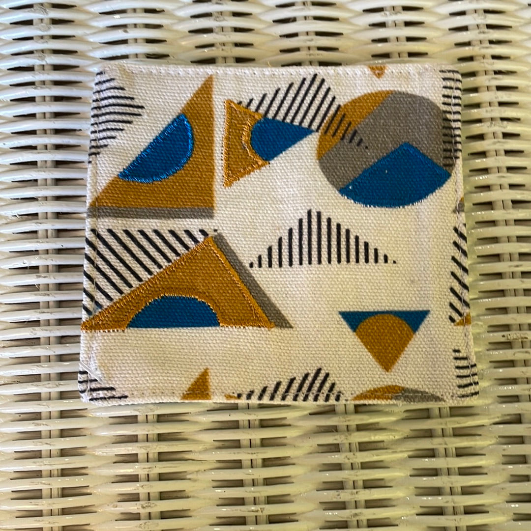 Geometric Fabric Coaster