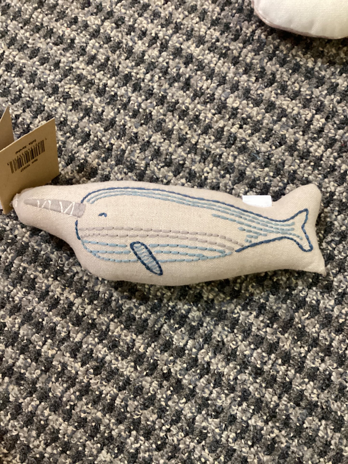 Narwhal Shaped pillow